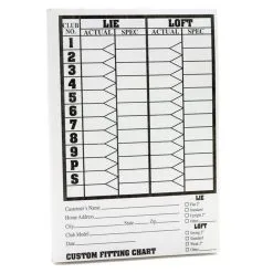Loft And Lie Data Recording Pads-GAA