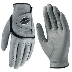Maxfli Tour Gray Cabretta Leather Golf Gloves