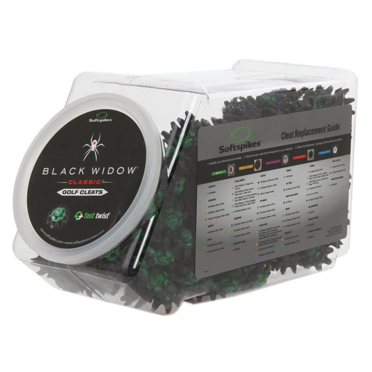 Black Widow Fast Twist Golf Cleats - 400 Count Bowl