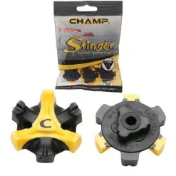 Champ Stinger Q-Lok Golf Spikes Black/Yellow